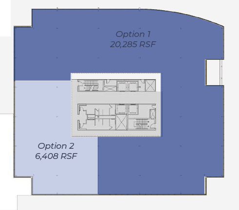 Potential demise option 1 for upper floors at 875 E. Wisconsin Avenue